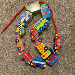 Alex Little Hands Wooden Car Stringing Set